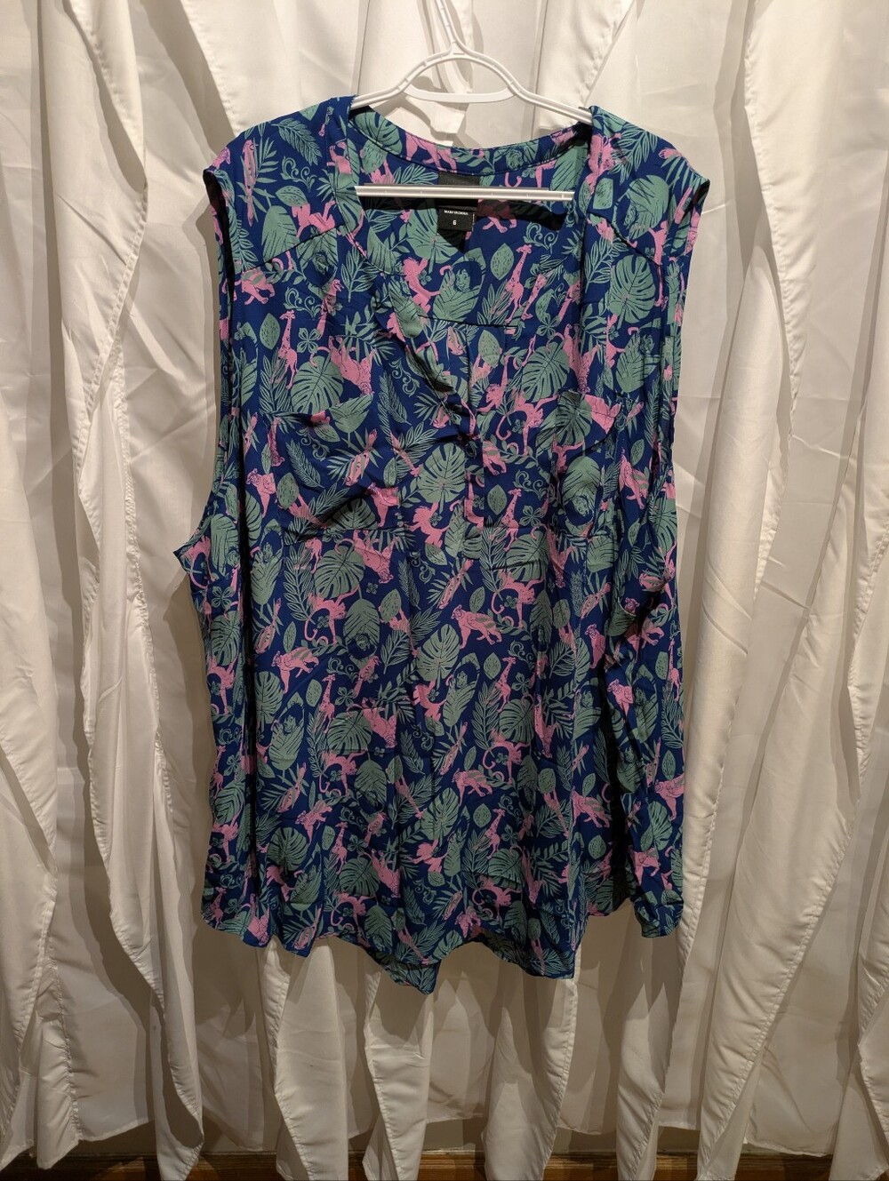 14 Torrid Disney Jungle Book Tropical Palm Sleeveless Tunic Top  6 X